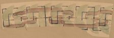 Study for a Border Design, 1890/1897. Creator: Charles Sprague Pearce