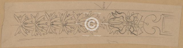 Study for a Border Design, 1890/1897. Creator: Charles Sprague Pearce.