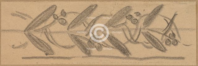 Study for a Border Design, 1890/1897. Creator: Charles Sprague Pearce.