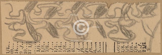 Study for a Border Design, 1890/1897. Creator: Charles Sprague Pearce.