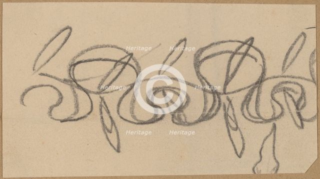 Study for a Border Design, 1890/1897. Creator: Charles Sprague Pearce.