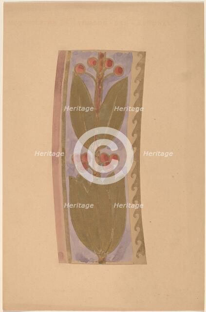 Study for a Border Design, 1890/1897. Creator: Charles Sprague Pearce.