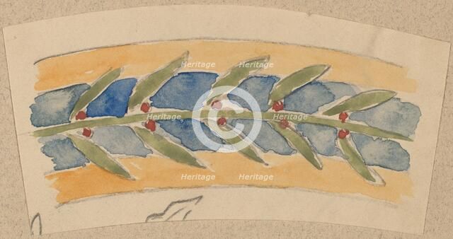 Study for a Border Design, 1890/1897. Creator: Charles Sprague Pearce.