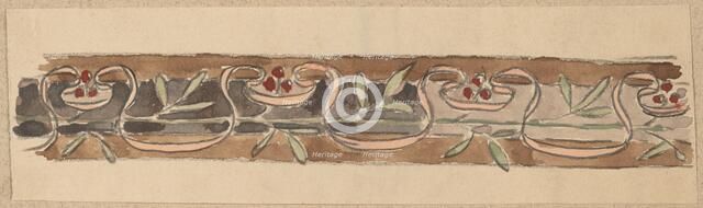 Study for a Border Design, 1890/1897. Creator: Charles Sprague Pearce.