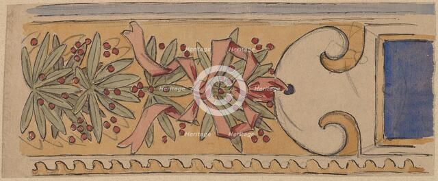 Study for a Border Design, 1890/1897. Creator: Charles Sprague Pearce.