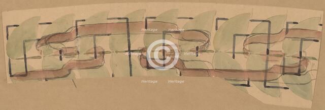 Study for a Border Design, 1890/1897. Creator: Charles Sprague Pearce.