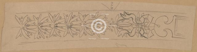 Study for a Border Design, 1890/1897. Creator: Charles Sprague Pearce.