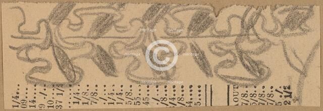 Study for a Border Design, 1890/1897. Creator: Charles Sprague Pearce.