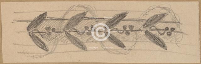 Study for a Border Design, 1890/1897. Creator: Charles Sprague Pearce.