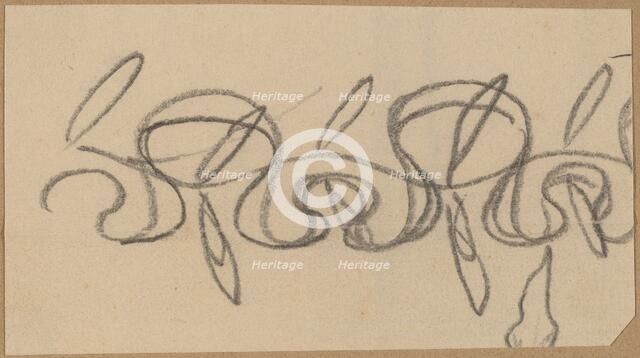 Study for a Border Design, 1890/1897. Creator: Charles Sprague Pearce.