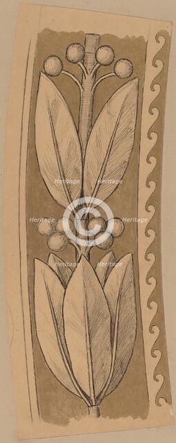 Study for a Border Design, 1890/1897. Creator: Charles Sprague Pearce.