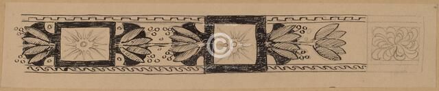 Study for a Border Design, 1890/1897. Creator: Charles Sprague Pearce.