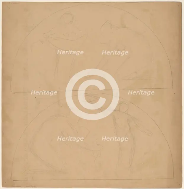 Study for a Border Design [verso], 1890/1897. Creator: Charles Sprague Pearce.