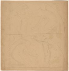 Study for a Border Design [verso], 1890/1897. Creator: Charles Sprague Pearce