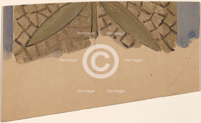 Study for a Border Design [recto], 1890/1897. Creator: Charles Sprague Pearce.