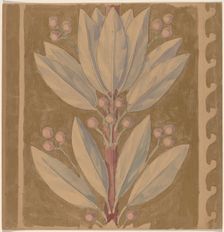 Study for a Border Design [recto], 1890/1897. Creator: Charles Sprague Pearce