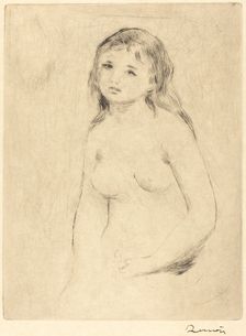 Study for a Bather (Etude pour une baigneuse), late 19th-early 20th century. Creator: Pierre-Auguste Renoir