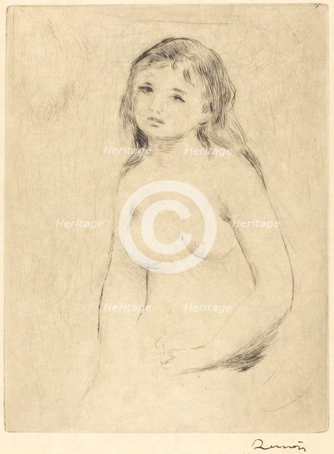 Study for a Bather (Etude pour une baigneuse), late 19th-early 20th century. Creator: Pierre-Auguste Renoir.