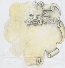 Study for a bronze name plate for Edward D. Adams, ca. 1892. Creator: Alphonse Legros