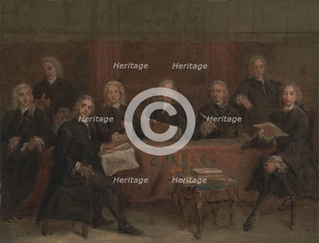 Study for a Group Portrait, between 1729 and 1730. Creator: Joseph Highmore.