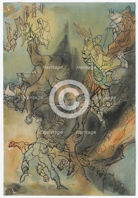 Study for a Full-Page Illustration for a Fairy Tale, 1940-1944. Creator: Ján Novák.
