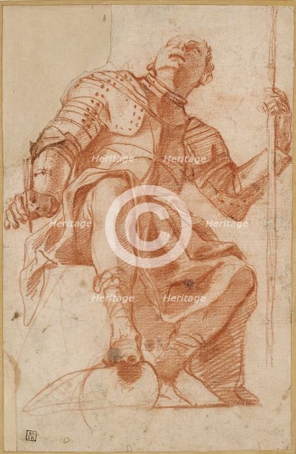 Study for a Knight of Malta, mid 17th century. Artist: Mattia Preti.