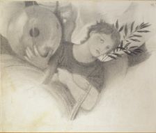 Study for a Head in The Days of Creation, c1871-1875. Artist: Sir Edward Coley Burne-Jones