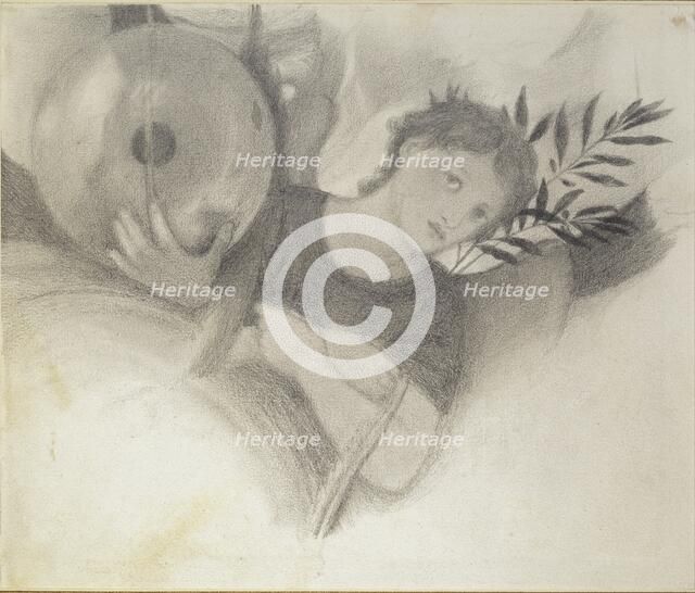 Study for a Head in The Days of Creation, c1871-1875. Artist: Sir Edward Coley Burne-Jones.