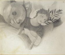 Study for a Head in The Days of Creation, c1871-1875. Artist: Sir Edward Coley Burne-Jones