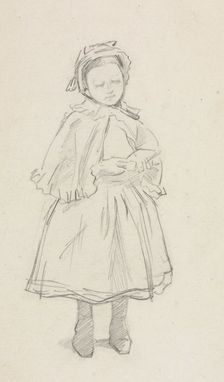 Study for a Little Girl. Creator: Charles Samuel Keene (British, 1823-1891)