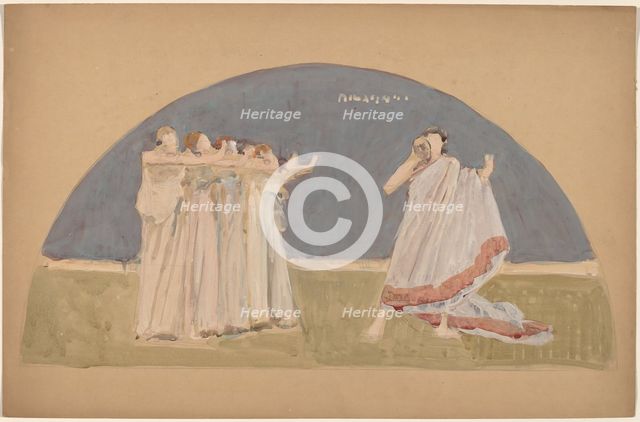Study for a Lunette, 1890/1897. Creator: Charles Sprague Pearce.
