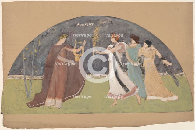 Study for a Lunette, 1890/1897. Creator: Charles Sprague Pearce.