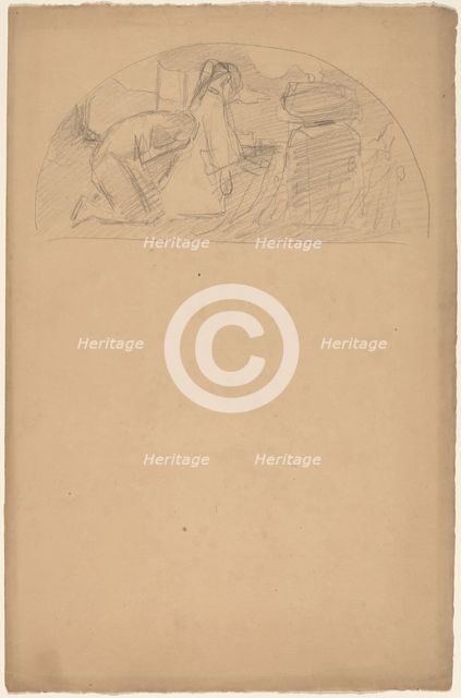 Study for a Lunette, 1890/1897. Creator: Charles Sprague Pearce.