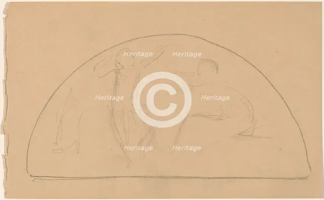 Study for a Lunette, 1890/1897. Creator: Charles Sprague Pearce.