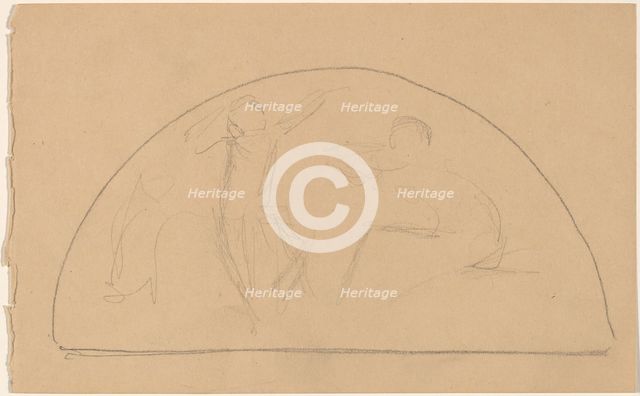 Study for a Lunette, 1890/1897. Creator: Charles Sprague Pearce.