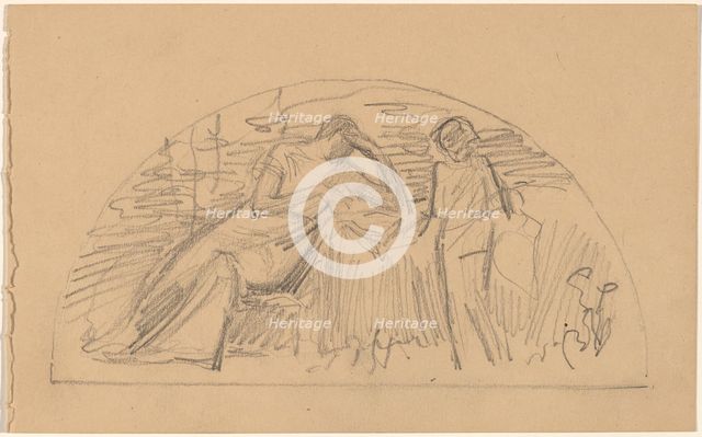Study for a Lunette, 1890/1897. Creator: Charles Sprague Pearce.