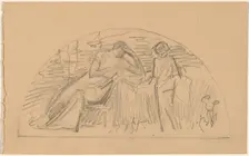 Study for a Lunette, 1890/1897. Creator: Charles Sprague Pearce