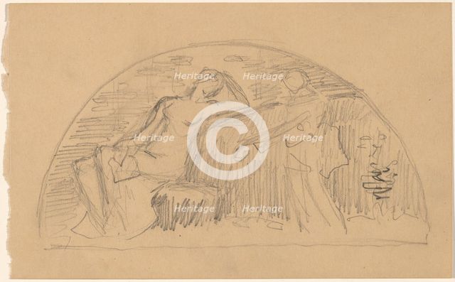 Study for a Lunette, 1890/1897. Creator: Charles Sprague Pearce.