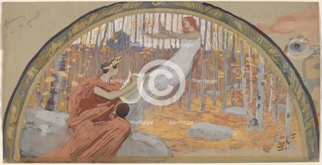 Study for a Lunette, 1890/1897. Creator: Charles Sprague Pearce.