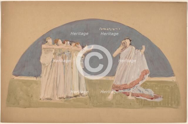 Study for a Lunette, 1890/1897. Creator: Charles Sprague Pearce.