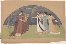 Study for a Lunette, 1890/1897. Creator: Charles Sprague Pearce