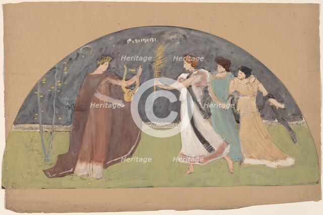 Study for a Lunette, 1890/1897. Creator: Charles Sprague Pearce.