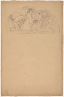 Study for a Lunette, 1890/1897. Creator: Charles Sprague Pearce