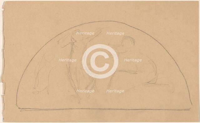 Study for a Lunette, 1890/1897. Creator: Charles Sprague Pearce.