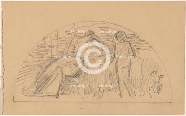 Study for a Lunette, 1890/1897. Creator: Charles Sprague Pearce.