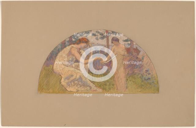 Study for a Lunette, 1890/1897. Creator: Charles Sprague Pearce.