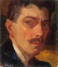 Study for a Self-Portrait, around 1900. Creator: Ludovit Pitthordt