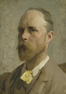 Study for a self-portrait, probably early-mid 1880s. Creator: George Clausen