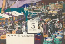 Study for a ship poster, 1906. Creator: Kandinsky, Wassily Vasilyevich (1866-1944)