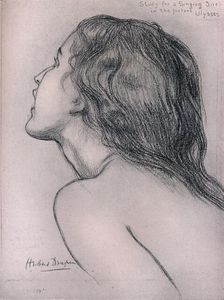 Study for a Singing Siren c1909. Artist: Herbert James Draper